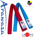 [RBEKUWKFBL1] Ceinture de compétition de Karate ARAWAZA – Kumité – WKF approved (Bleu, 240 cm)